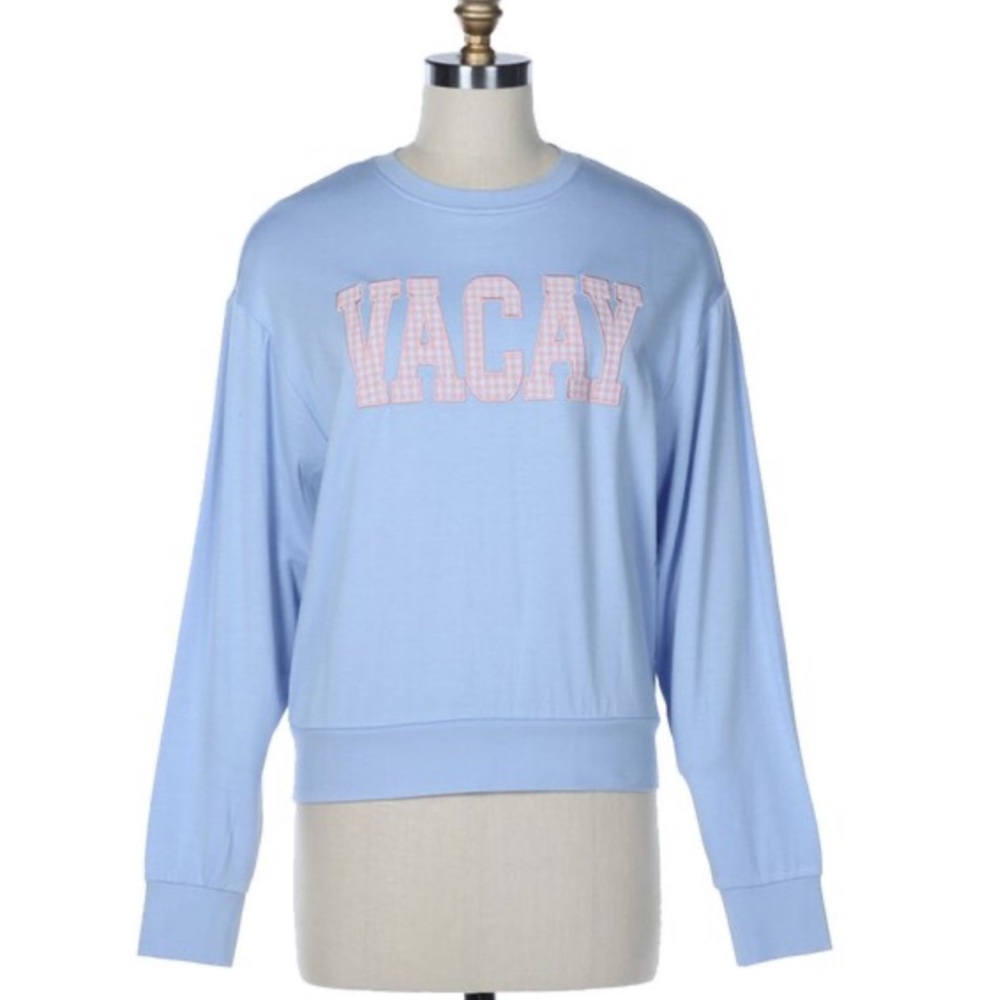 NWT❤️THREAD & SUPPLY❤️ VACAY Sweatshirt Size L